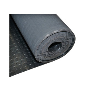 Covor cauciuc SBR+NR fara insertie cu striatie la metru 4 mm grosime, 1400 mm latime 