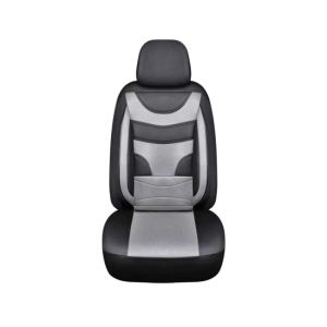 Huse Auto Universale 11 Piese fractionate Negru cu Gri Compatibile Scaune Fata si Spate 