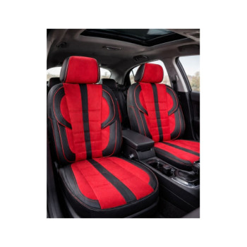 Huse scaune auto universale fractionate imitatie alcantara si imitatie piele negru rosu diverse cusaturi Huse scaune auto universale fractionate imitatie alcantara si imitatie piele negru rosu diverse cusaturi