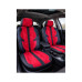 Huse scaune auto universale fractionate imitatie alcantara si imitatie piele negru rosu diverse cusaturi Huse scaune auto universale fractionate imitatie alcantara si imitatie piele negru rosu diverse cusaturi