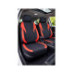 Huse scaune auto universale fractionate Premium fata si spate compatibile dimensiuni standard negru rosu 