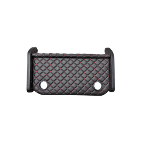 Masa de bord cu 2 suporti pentru pahare ,piele ecologica culoare Negru cusatura Rosie compatibila Iveco 2024->
