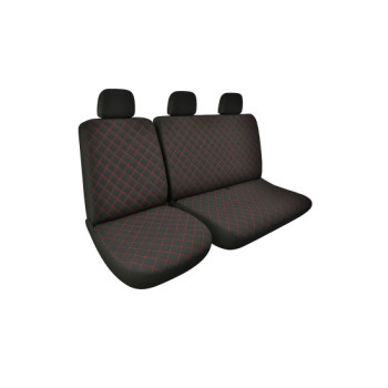 Huse Auto Textil model romb 2+1 pentru Scaun Sofer + Bancheta Huse Auto Textil model romb 2+1 pentru Scaun Sofer + Bancheta