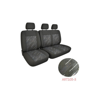 Huse Auto Textil 2+1 Premium Scaun Sofer si Bancheta Stanga, burete 10mm + 5mm 