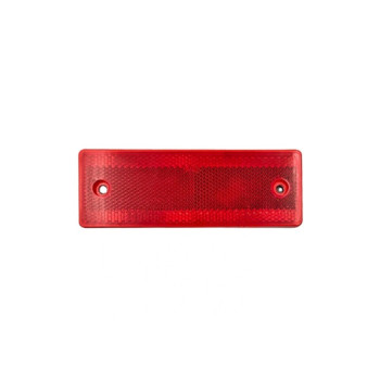 Dreptunghi reflectorizant rosu 5x15cm auto universal 