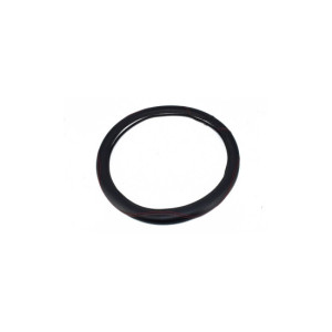 Husa volan din imitatie piele marime M culoare negru cusatura rosie 