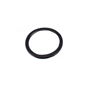 Husa volan din imitatie piele marime M culoare negru cusatura rosie 