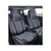 Huse scaune auto universale fractionate 9D Premium fata si spate negru gri antracit cusaturi gri Huse scaune auto universale fractionate 9D Premium fata si spate negru gri antracit cusaturi gri