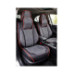 Huse scaune auto universale fractionate 9D Premium fata si spate negru cusatura rosie 