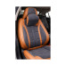 Huse scaune auto universale fractionate Premium 9D fata si spate maro gri antracit Huse scaune auto universale fractionate Premium 9D fata si spate maro gri antracit