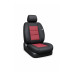 Huse scaune auto universale premium cu bancheta spate fractionata negru rosu 