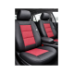 Huse scaune auto universale premium cu bancheta spate fractionata negru rosu 