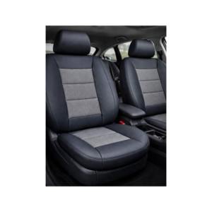 Huse scaune auto universale premium cu bancheta spate fractionata negru 