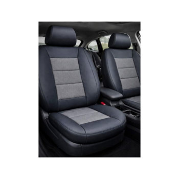 Huse scaune auto universale premium cu bancheta spate fractionata negru 
