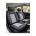 Huse scaune auto universale premium fata si spate cu bancheta spate fractionata negru gri 