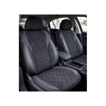 Huse scaune auto universale fractionate XL Premium compatibile SUV si Limuzine negru gri antracit 