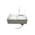 Chiuveta bucatarie otel inoxidabil cu doua baterii, functie cascada, spalator pahare, dozator sapun, scurgator, tava, tocator si accesorii scurgere incluse, 75x46x23.5cm Chiuveta bucatarie otel inoxidabil cu doua baterii, functie cascada, spalator pahare, dozator sapun, scurgator, tava, tocator si accesorii scurgere incluse, 75x46x23.5cm