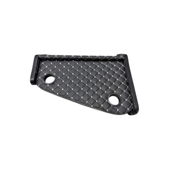 Masa de bord cu 2 suporti pentru pahare ,piele ecologica culoare Negru cusatura Gri compatibila Iveco 2001-2006