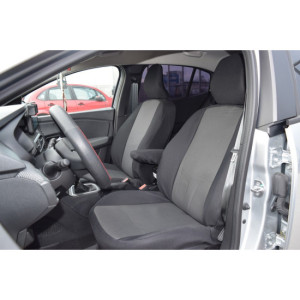 Huse scaun ART PREMIUM Dacia Logan III Berlina - ACCES si ESSENTIAL 2020 -> fara cotiera, cu decupaj airbag