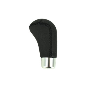 Maner schimbator viteze auto universal negru piele cusatura neagra 