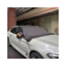 Huse scaune auto universale fractionate Premium cu tetiera fata incorporata negru cu cusatura alba Huse scaune auto universale fractionate Premium cu tetiera fata incorporata negru cu cusatura alba