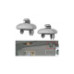 Set 2 Cleme suport parasolar gri compatibile Volkswagen, Audi, Skoda, 