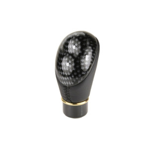 Ornament schimbator viteza auto universal carbon cu imitatie piele 5 viteze 