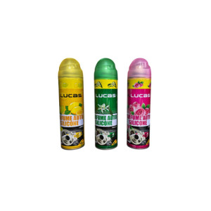 Spray siliconic pentru bord parfumat 220ml intretinere si luciu HL
