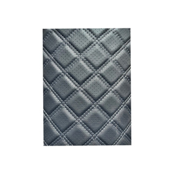 Material imitatie piele tapiterie romb cu gaurele negru/cusatura bej Material imitatie piele tapiterie romb cu gaurele negru/cusatura bej