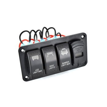 Carcasa suport cu 3 butoane tip Rocket ,voltmetru si USB 