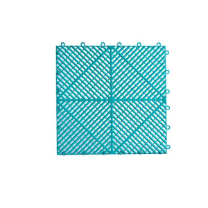 Pardoseala modulara ventilata PP 40x40x1.8cm garaj trafic intens Verde Turcoaz 