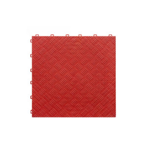 Pardoseala modulara plina PP 40x40x1.8cm garaj trafic intens Rosu 