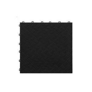 Pardoseala modulara plina PP 40x40x1.8cm garaj trafic intens Negru 