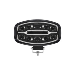 Proiector LED auto 2 faze cu DRL alb si portocaliu 12V 24V 55W omologare E9