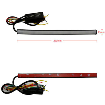Banda lumina de zi DRL 30cm cu functie de semnalizare dinamica si fir separat pentru flash. Banda lumina de zi DRL 30cm cu functie de semnalizare dinamica si fir separat pentru flash.