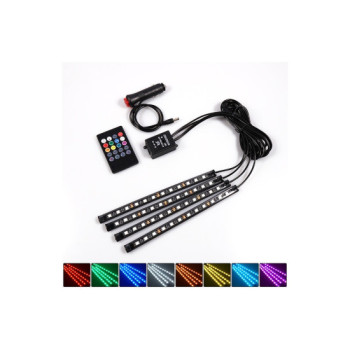 Kit interior LED 12 SMD RGB cu telecomanda - 22cm Kit interior LED 12 SMD RGB cu telecomanda - 22cm