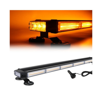 Rampa girofar proiector LED COB stroboscopic lumina portocalie 12 24V baza magnetica Rampa girofar proiector LED COB stroboscopic lumina portocalie 12 24V baza magnetica