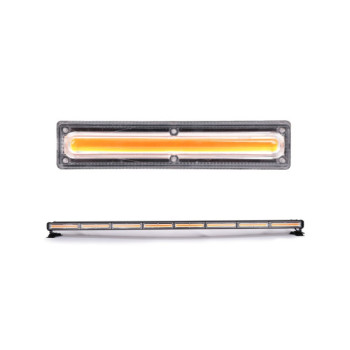Rampa girofar proiector LED COB stroboscopic lumina portocalie 12 24V baza magnetica