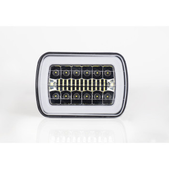 Proiector LED SPT-7inch-18 54w cu angel eyes 12-24V. Proiector LED SPT-7inch-18 54w cu angel eyes 12-24V.