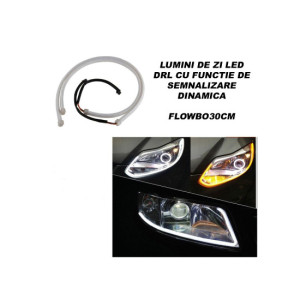Banda flexibila LED DRL 30cm cu functie de semnalizare dinamica