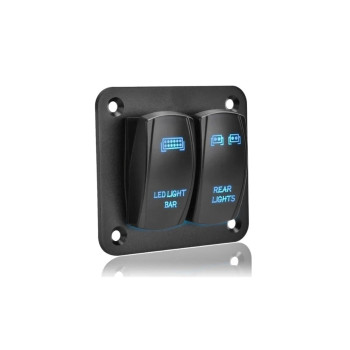 Panou 2  intrerupatoare buton tip Rocket 