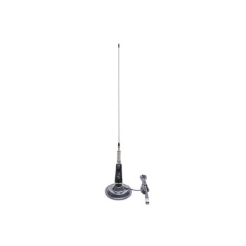 Antena CB PNI LED 2000, 90 cm, cu baza magnetica 145mm, 26-28 MHz, 500 Watt, ilumineaza in timpul emisiei
