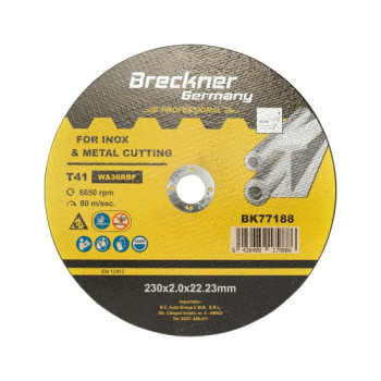 Panza disc flex pentru taiat si polizat inox T41 230x2.0x22mm Panza disc flex pentru taiat si polizat inox T41 230x2.0x22mm