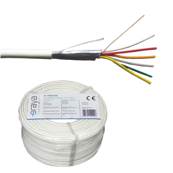 Cablu de alarma 6 fire ecranate, cupru integral, 100m - eRaya