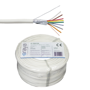 Cablu de alarma 8 fire ecranate, cupru integral, 100m - eRaya