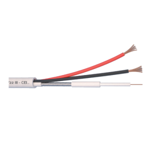 Cablu Microcoaxial + alimentare 2x0.5, Cupru 100%, 100m