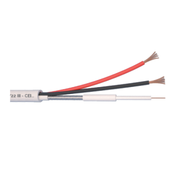 Cablu Microcoaxial + alimentare 2x0.5, Cupru 100%, 100m Cablu Microcoaxial + alimentare 2x0.5, Cupru 100%, 100m