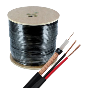 Cablu coaxial RG59 + alimentare 2x0.75, 305m, negru Cablu coaxial RG59 + alimentare 2x0.75, 305m, negru