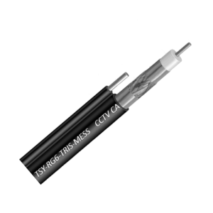 Cablu Coaxial RG6 TRISHIELD autoportant, 305m, negru