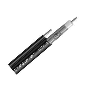 Cablu Coaxial RG6 TRISHIELD autoportant, 305m, negru